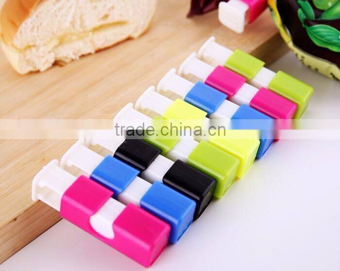 Assorted Colors Home Kitchen Snack Sweets Food Seal Colorful Food Plastic Bag Seal Plastic Bag Sealing Clip Clamp Sealer