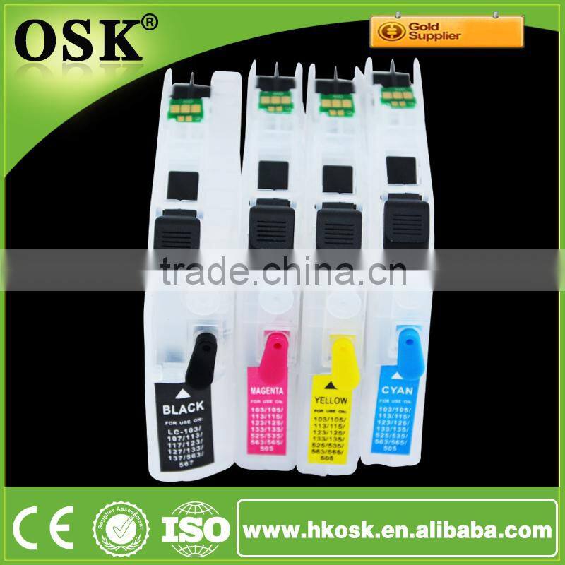 LC237 refillable ink cartridge auto reset chip for Brother MFC-J4120 high quality ink cartridge