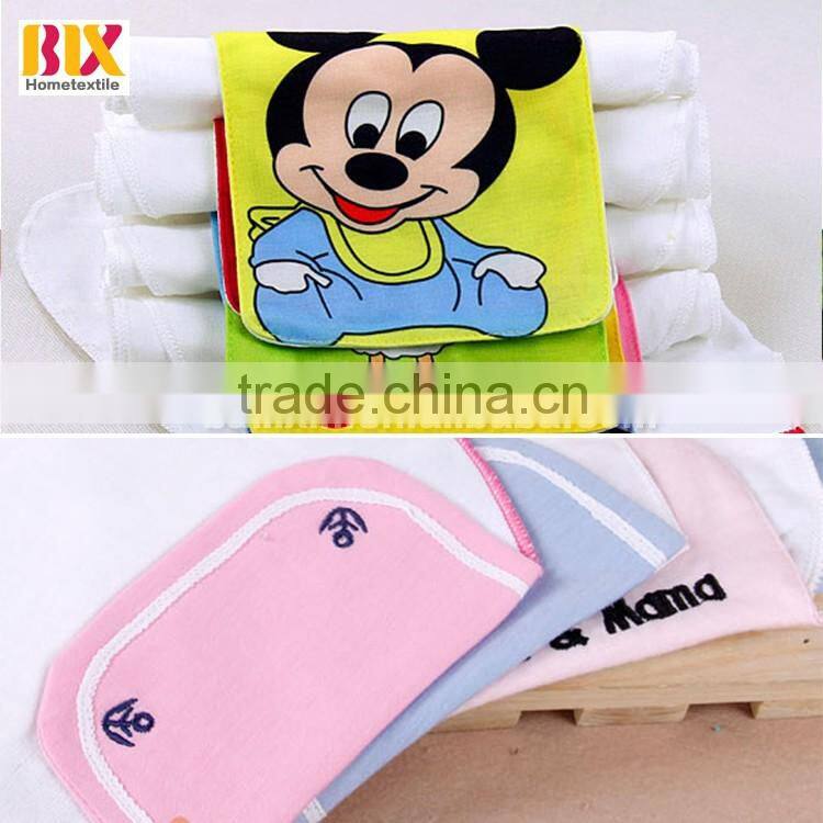 cotton gauze cartoon printed baby back sweat cloth
