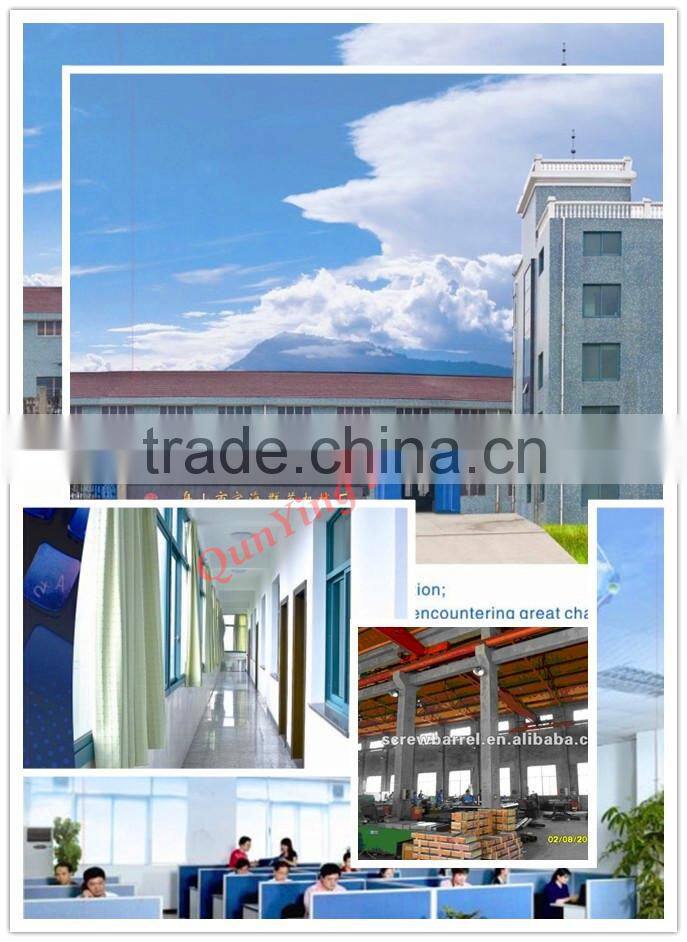 parallel twin screw and barrel as your requirement and use suitable material for machine