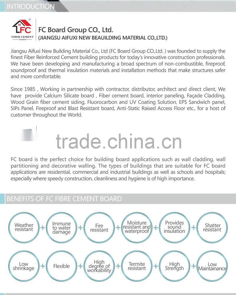 Australian code fibro cement compressed sheet 18mm*1200mm*2700mm