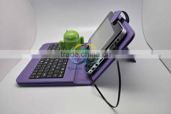 7 8 9 10 inch Tablet Mini Micro USB 2.0 Keyboard Leather Case English or Russian for multi-Lnaguage Tablet PC MID