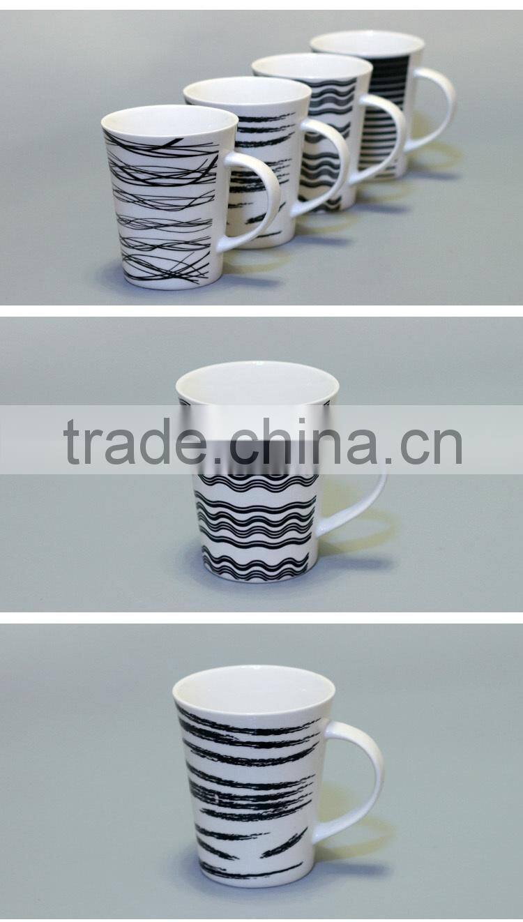 12oz coffee ceramic travel mugs with silicone lid and sleeve for heat protection