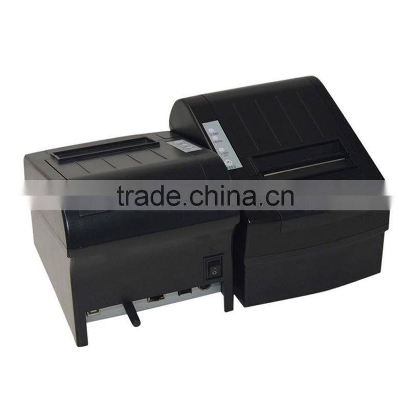 80mm Pos thermal receipt printer with auto-cutter/Serial+USB+Ethernet port