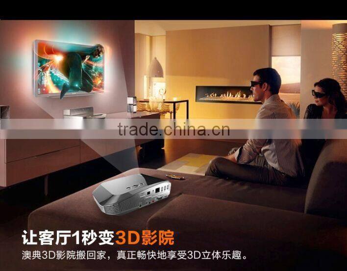 4K amzing color 1080p smart dlp projector with H.265 decoder