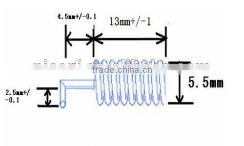 2015 SW868-TH13 Copper Spring Antenna 2.15dBi High Gain 868MHz Antenna