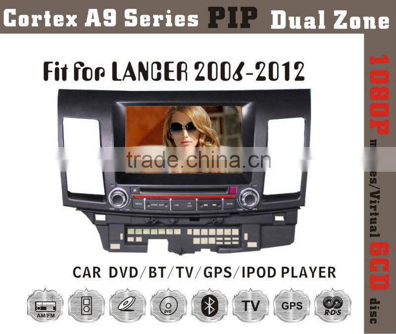 8inch HD 1080P BT TV GPS IPOD Fit for Mitsubishi lancer 2006-2012 car dvd gps bluetooth