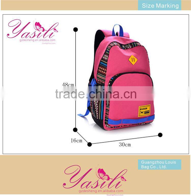 2014 multiple color bright colored backpacks, hiking outdoor laptop backpack in Guangzhou