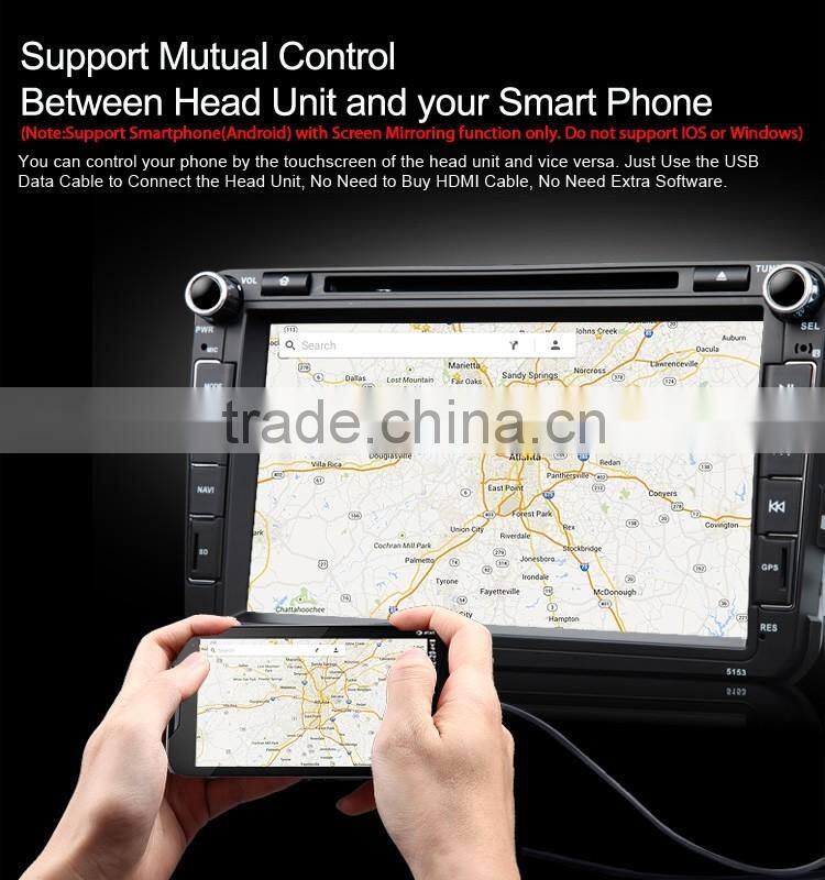 EONON D5153V 8" Digital Touch Screen Car DVD Player with Built-in GPS For Volkswagen/SKODA/SEAT
