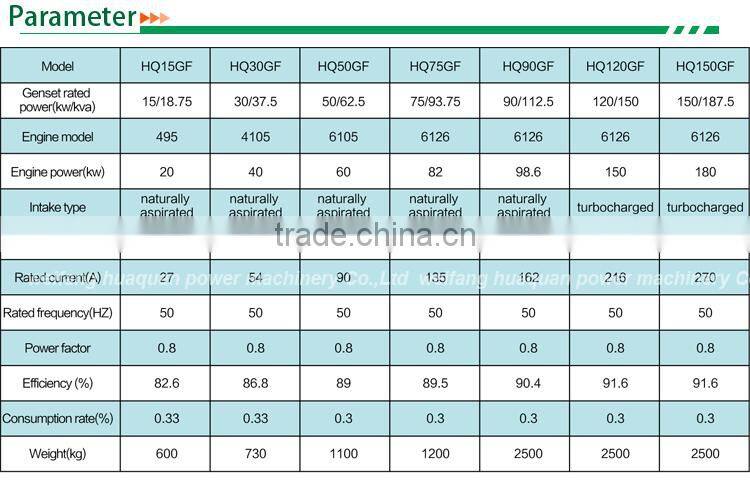 CE Approve small power biogas generator 50kw