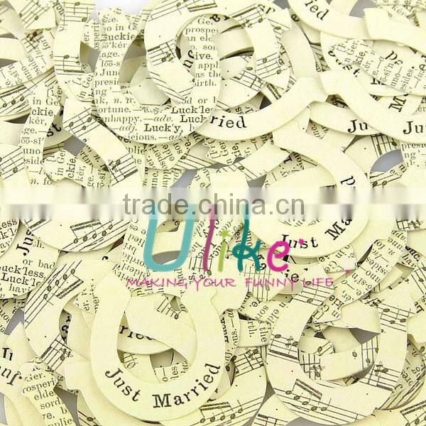 Vintage Newsprint Heart shape Confetti Table Confetti Beautiful and unusual table confetti.