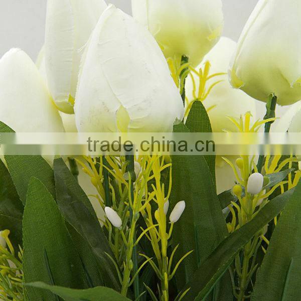 12 heads white artificial tulip wedding decoration flower