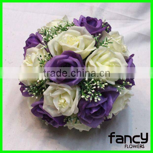 Artificial rose flower ball for wedding decor