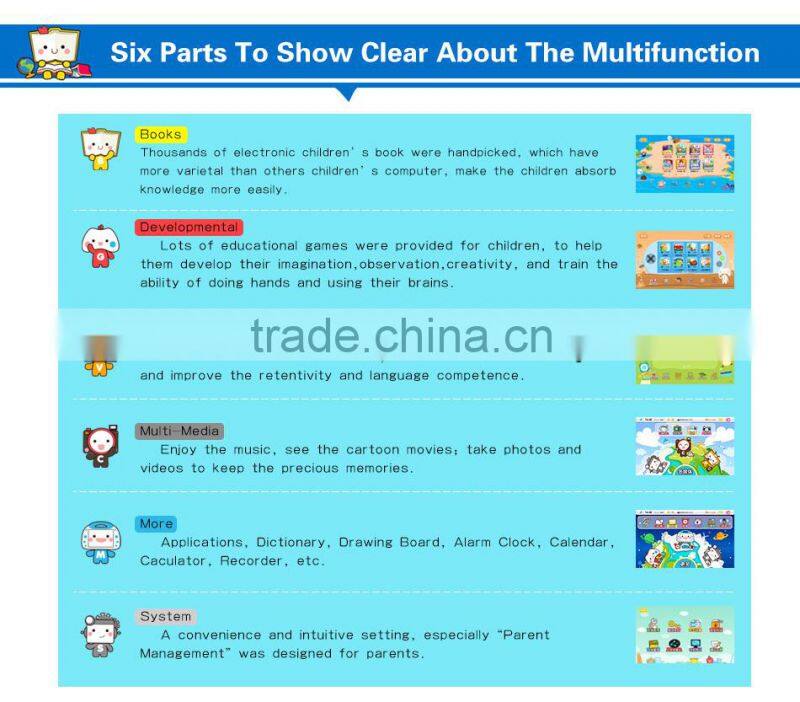 I9 Android Pad Children computer & toy computer learning machine