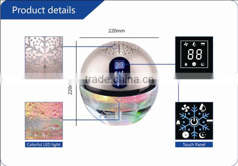 lighted water air purifier and freshener home appliance fresh air revitalizer