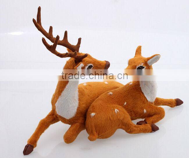Simulated Deer lover Fabric Christmas Decor