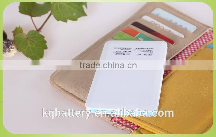 Custom Logo Ultra Thin Credit Card Power Bank