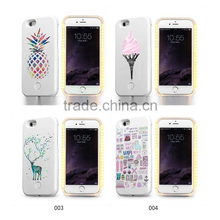 3d printer manufacturer china high quality LED lumee pc phone case for iphone 6s 7 for huawei P9 for iphone 7 for samsung S7