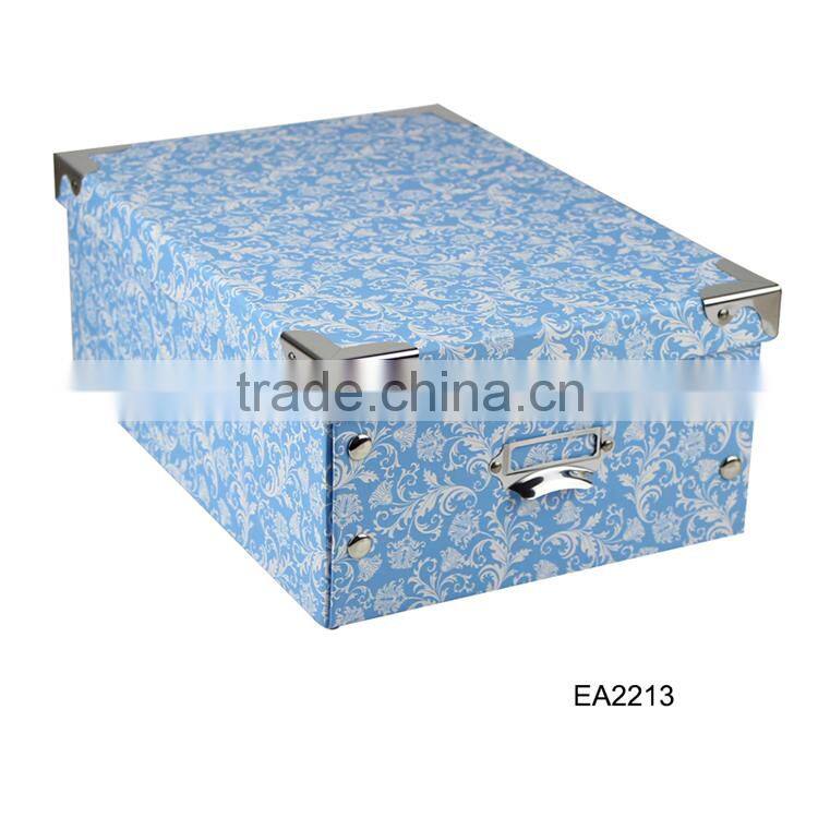Foldable paper storage box, home clothes folding storage box, multipurpose toy storage box with lid