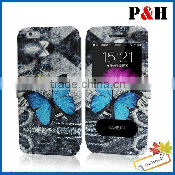 2015 leather cheap mobile phone case for iphone 6