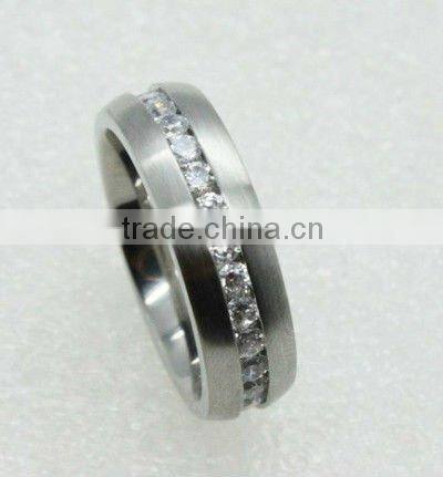 stainless steel with CNC zircon rings 2012