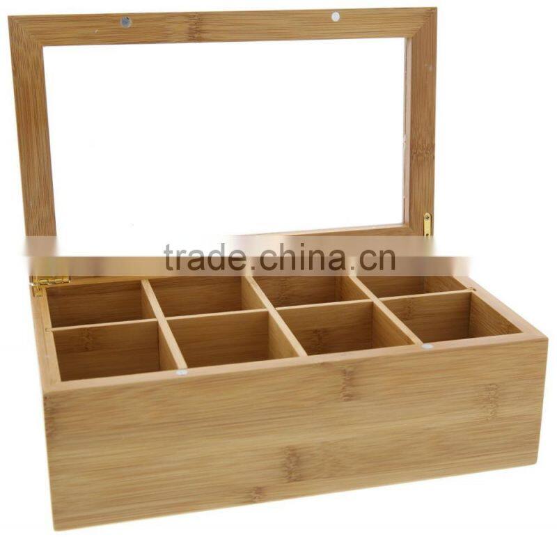 Wholesale cosmetic unfinished wooden tea packaging box