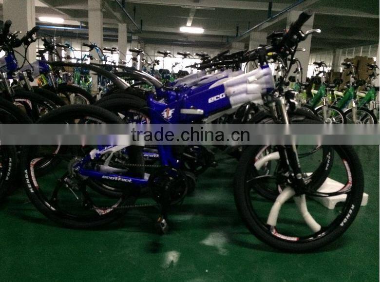 The new 48V lithium battery riding mini folding drive power battery electric bicycle