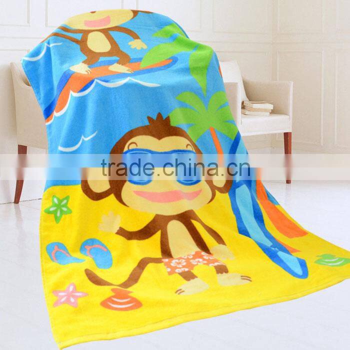 100% natural cotton environmental cartoon Garfield print kids sports towel