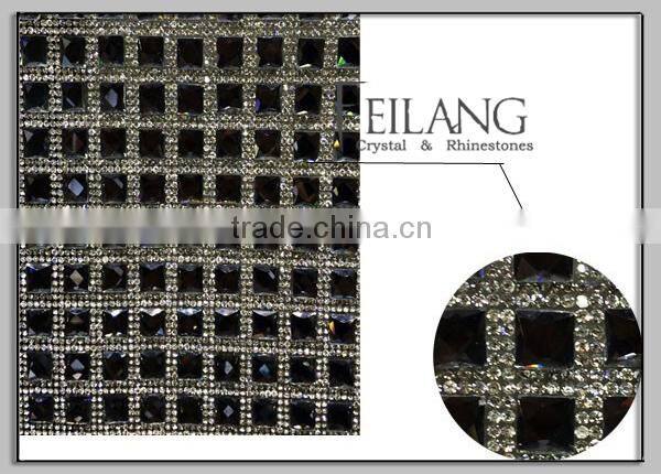Bags decoration crystal rhinestone trim mesh
