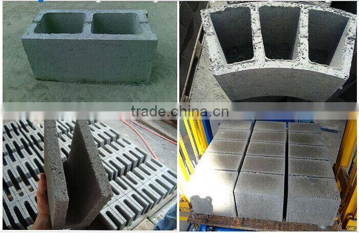 QMY4-45 mobile brick machine/concrete molds used concrete hollow block machine for sale, small machines for home business
