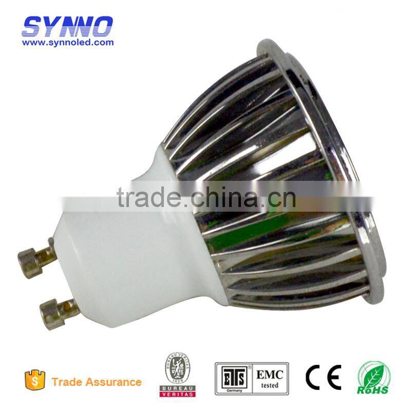 AC85V-265V gu10 cob led spot light lamp ce rohs 3/5W