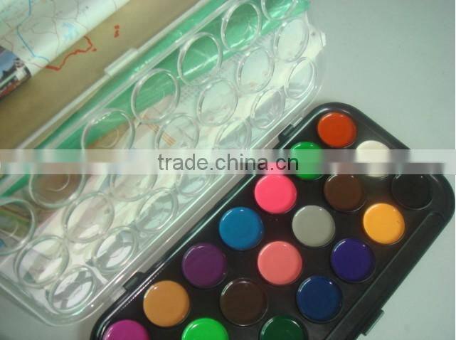 Wholesales Damp-Dry Water Color Paint Set with PP Box Packing, Professional Manufacturer