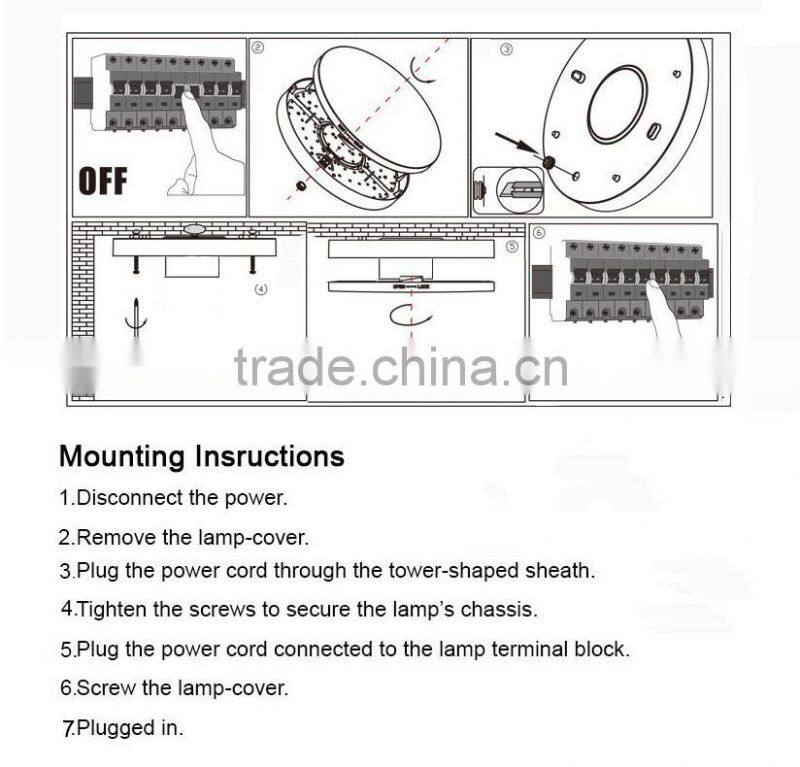 IP44 modern CCT dimmable warm white/Cool white low profile 18w 36w 40w led ceiling light