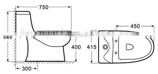 Y092 One-piece Toilet amaze one piece ceramic bathroom toilet