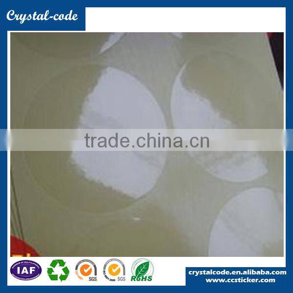 CMYK printing fast delivery water base adhesive die cut thickness water label