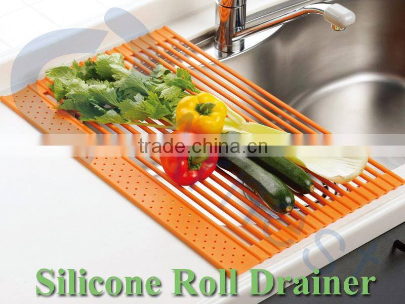 silicone utensils kitchen sink with dish roll drainers sink strainer kitchenware accessories silicone roll mat