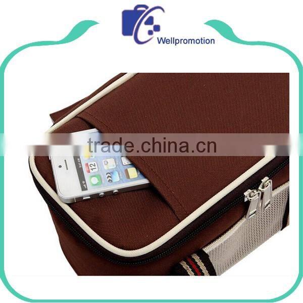 600d polyester soft insulated frozn lunch cooler bag