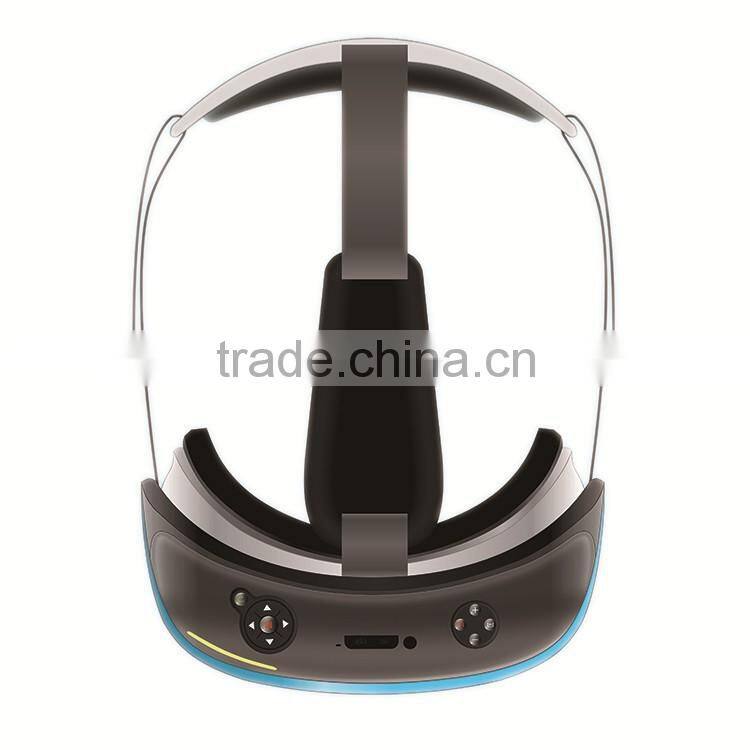 All In One VR Glasses Virtual Reality 3D Glasses 1080p Screen Inside Vr Accept wifi Bluetooth 360 Degrees Full Viewing