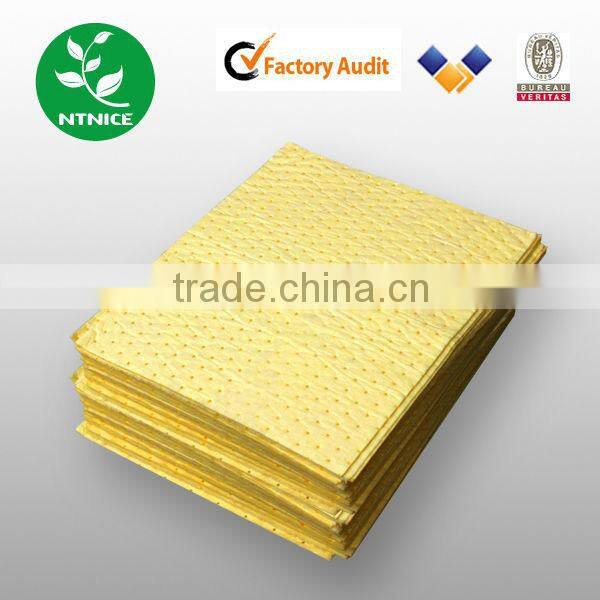 Industrial Acidic liquid leaking laboratory Hazchem Chemical Spill Absorbent Mat Pads Sheet