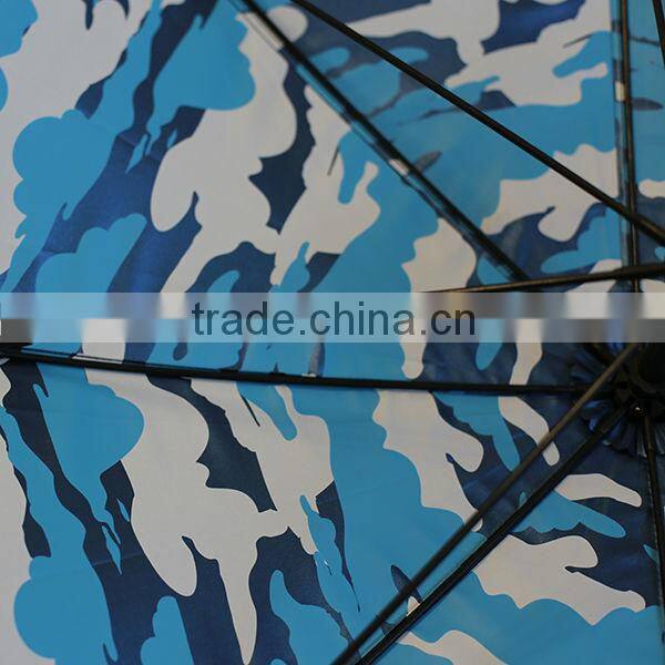 2014 first class blue sky and white cloud golf umbrella with logo print