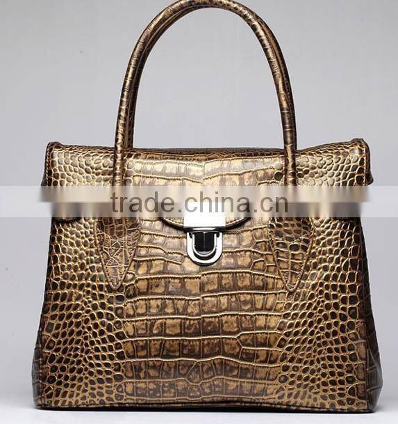 Luxury fashion brand leather ladies and girls office shoulder and tote handbag