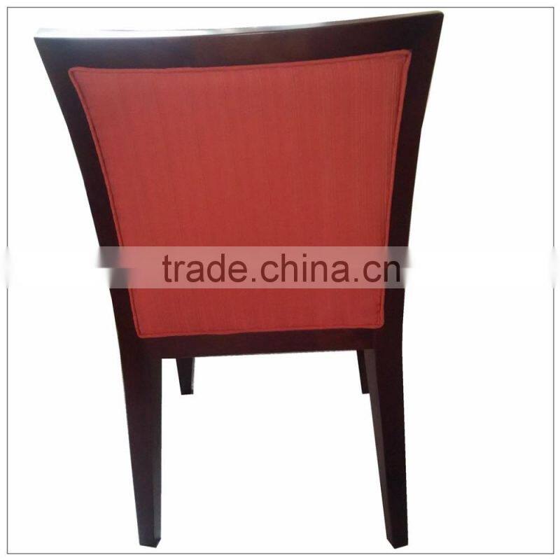TDSM-41 QVB HANGZHOU JIANDE TONGDA BIRCH WOOD BROWN COLOR FABRIC DININGROOM DINING CHAIR