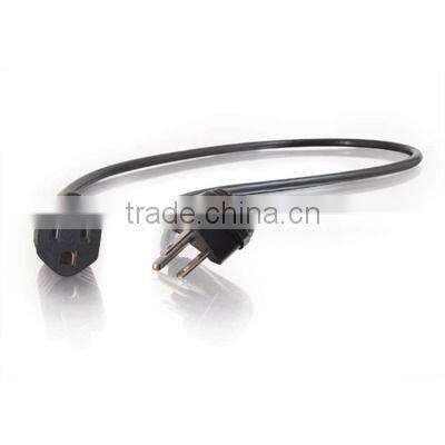 high quality 125V 10A 18AWG US AC power cord NEMA 5-15P to NEMA 5-15R