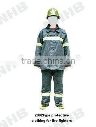 2002 Type protective clothing for fire fighter,Factory direct sale CE Firemen Fire Fighting Protective Suit manufacturer