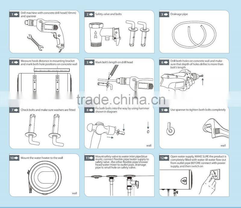 Energy saving electrical water heater/ boiler OEM