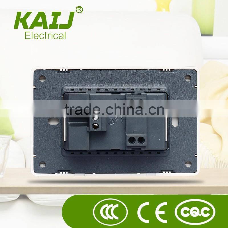 wall mount 15A 300V power electrical double pin switch socket