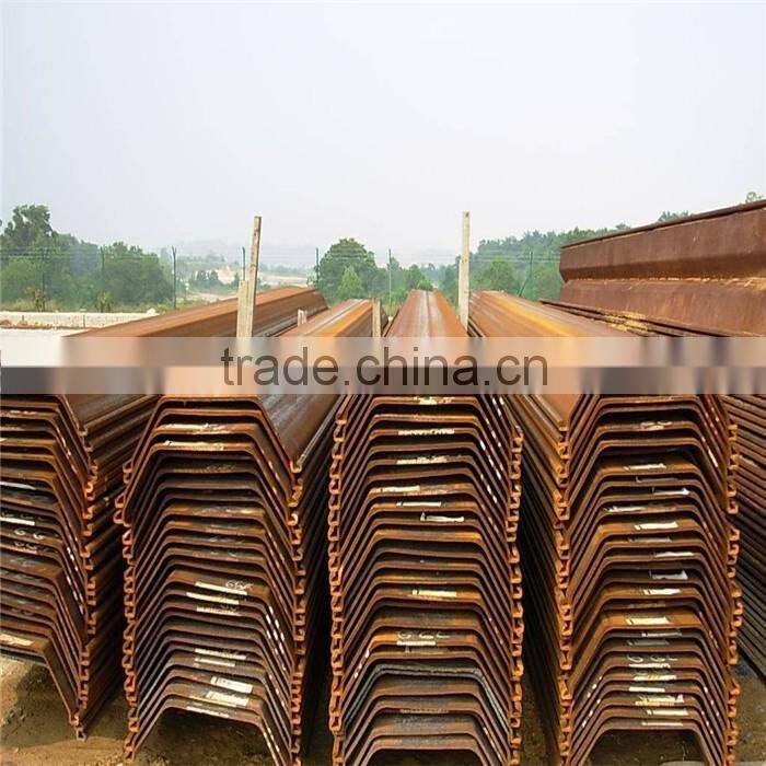Size 400mm*100mm*10.5mm of High Quality Cold Bend U Type Steel Sheet Piles