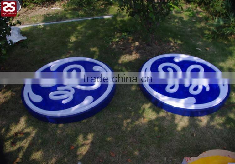 Outdoor advertising led channel letter sign plastic vacuum formed light box