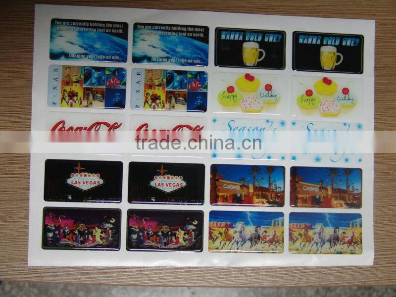 cheap custom 3d serial number sticker