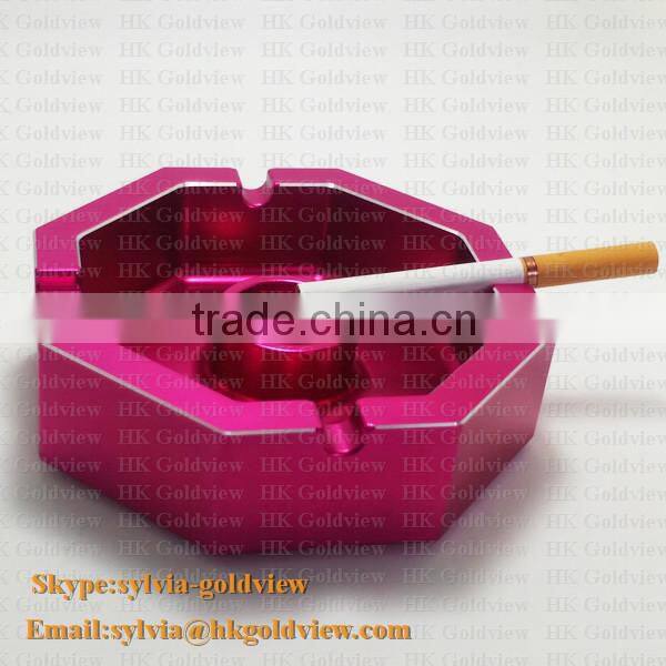 2014 new design emboss gold plating metal ashtray made in china,Antique colourful Plating Alloy Ashtray